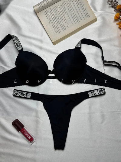 Conjunto de Sujetador push-up y Braguita