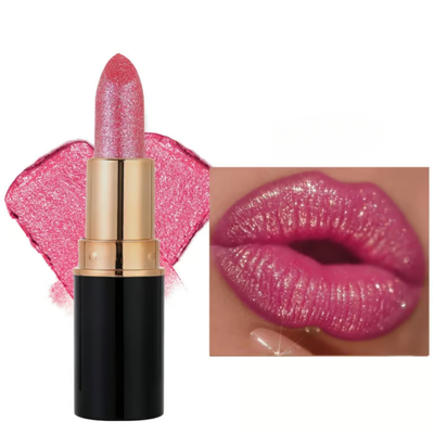Labial con Brillo Diamante Resistente al Agua