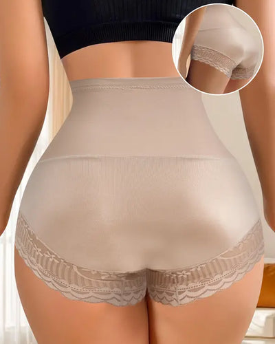 pantalón de cintura alta con compresión cruzada