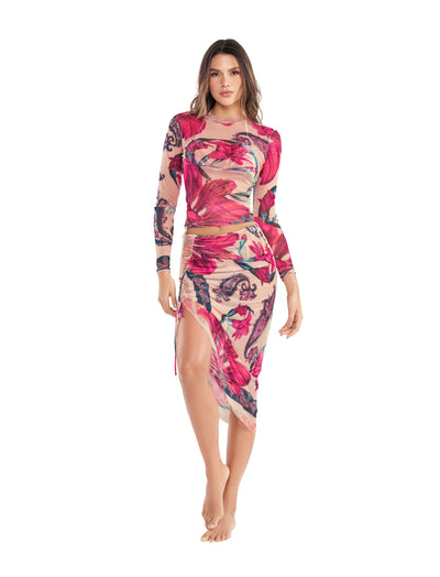 Vestido y Salida de Baño Floral