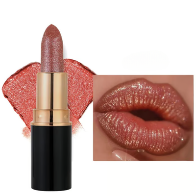 Labial con Brillo Diamante Resistente al Agua