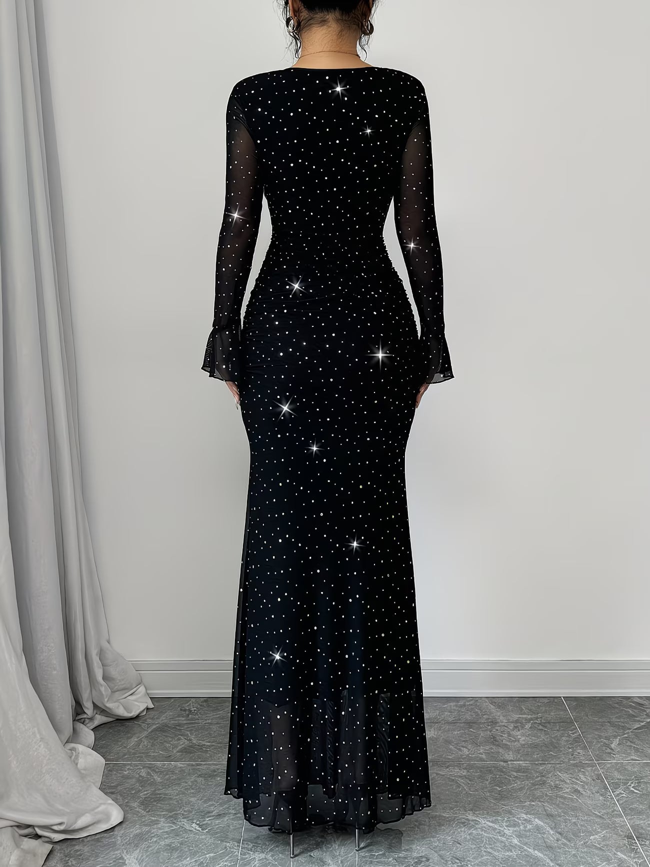 Vestido Diamante Corte de Sirena
