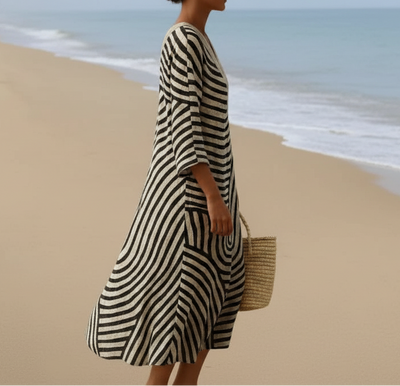 Vestido Maxi Abstracto Zen