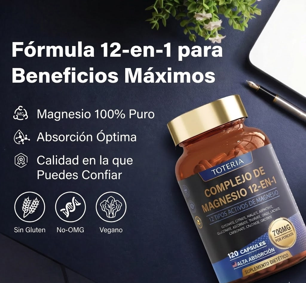 Complejo de Magnesio 12-in-1Fórmula Premium