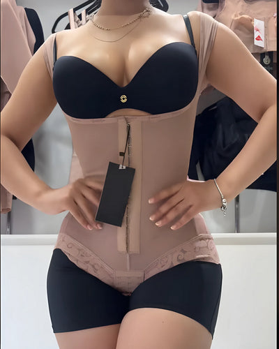 Faja con control de abdomen y cierre a presión