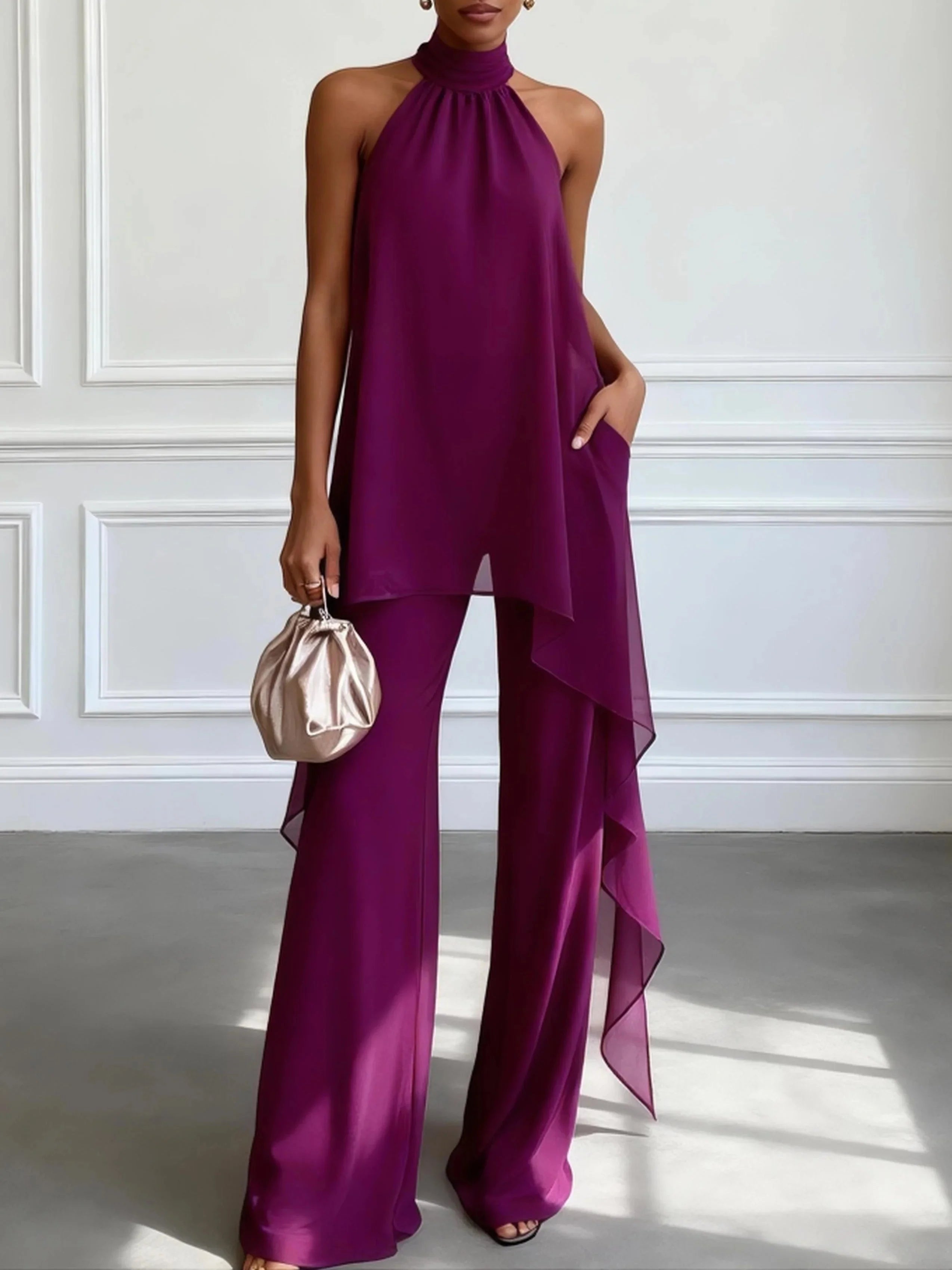 VIOLETA™ | Conjunto Halter de Elegancia Sofisticada