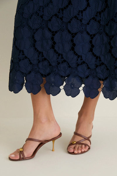 Vestido Delaney con ojales