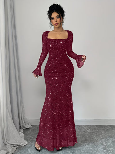 Vestido Diamante Corte de Sirena
