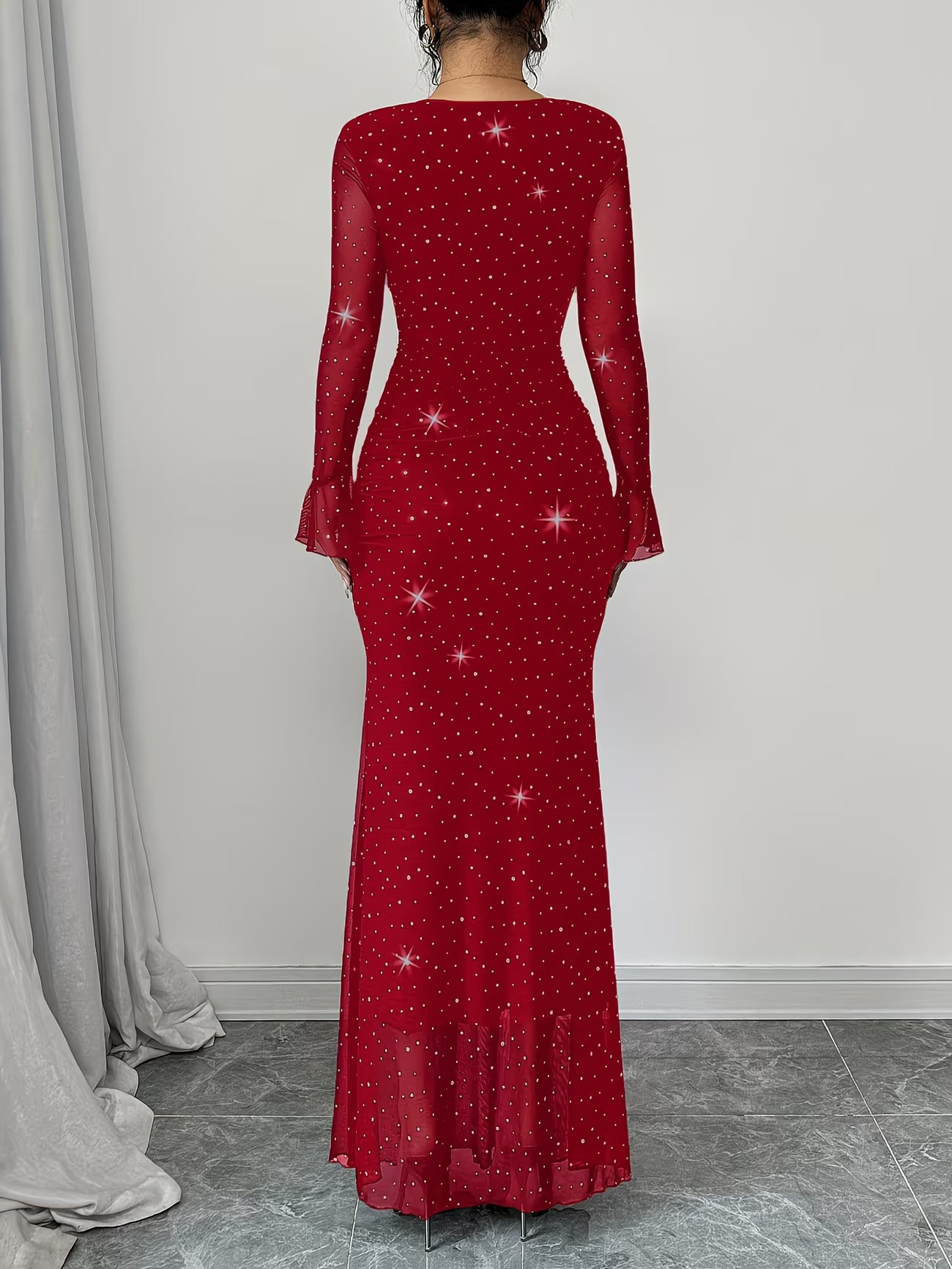 Vestido Diamante Corte de Sirena