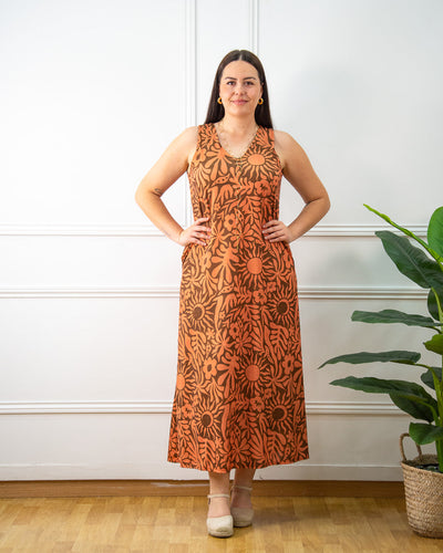 Vestido Estampado Sol de Verano