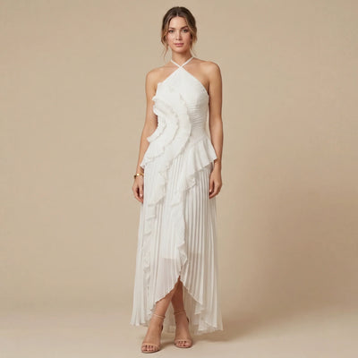 Vestido Largo Plisado Madelen
