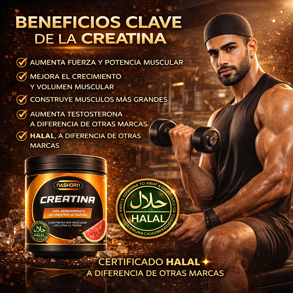 Creatina Nashorn/ Perfecto para tu Rutina
