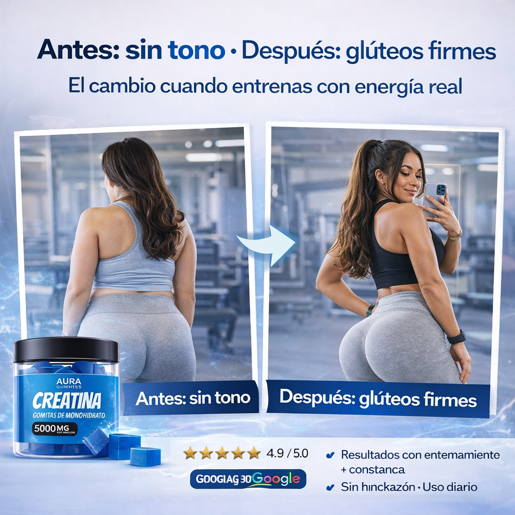 Gomitas de Creatina Aumenta Tus Glúteos