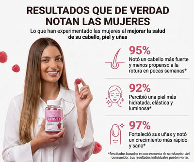 MyVitiva™ Gominolas de Belleza Cabello, Piel y Uñas