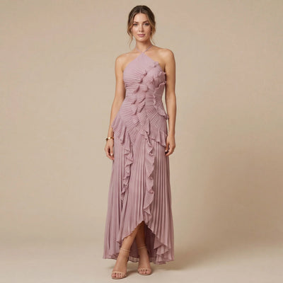 Vestido Largo Plisado Madelen