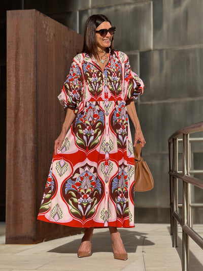 Vestido Glan Estampado Yara