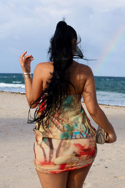 Vestido Midi Drapeado Cairo