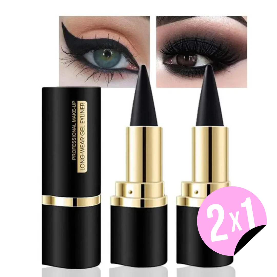 lápices delineadores de ojos en gel negros 2X1