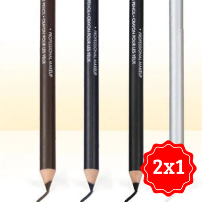 Delineador de Ojos de Madera Resistente al Agua 2X1