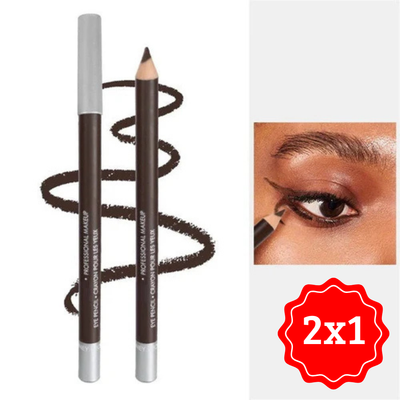 Delineador de Ojos de Madera Resistente al Agua 2X1