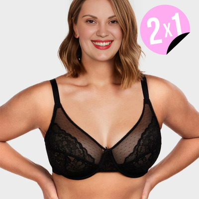 Sujetador Minimizer de Encaje 2X1