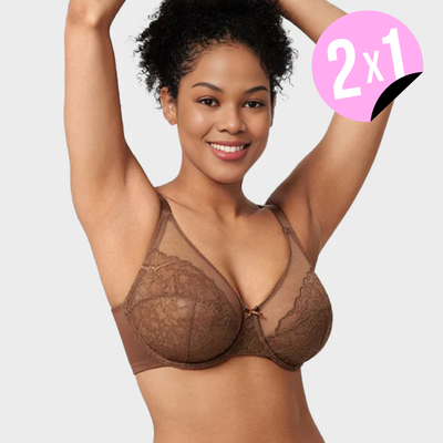 Sujetador Minimizer de Encaje 2X1