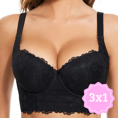 Sujetadores con aros de encaje 3X1