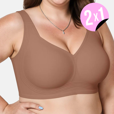 Sujetador push up sin aros de cobertura total Jeny 2X1