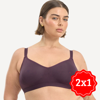 Sujetador sin aros Bio Comfort Alix 2x1