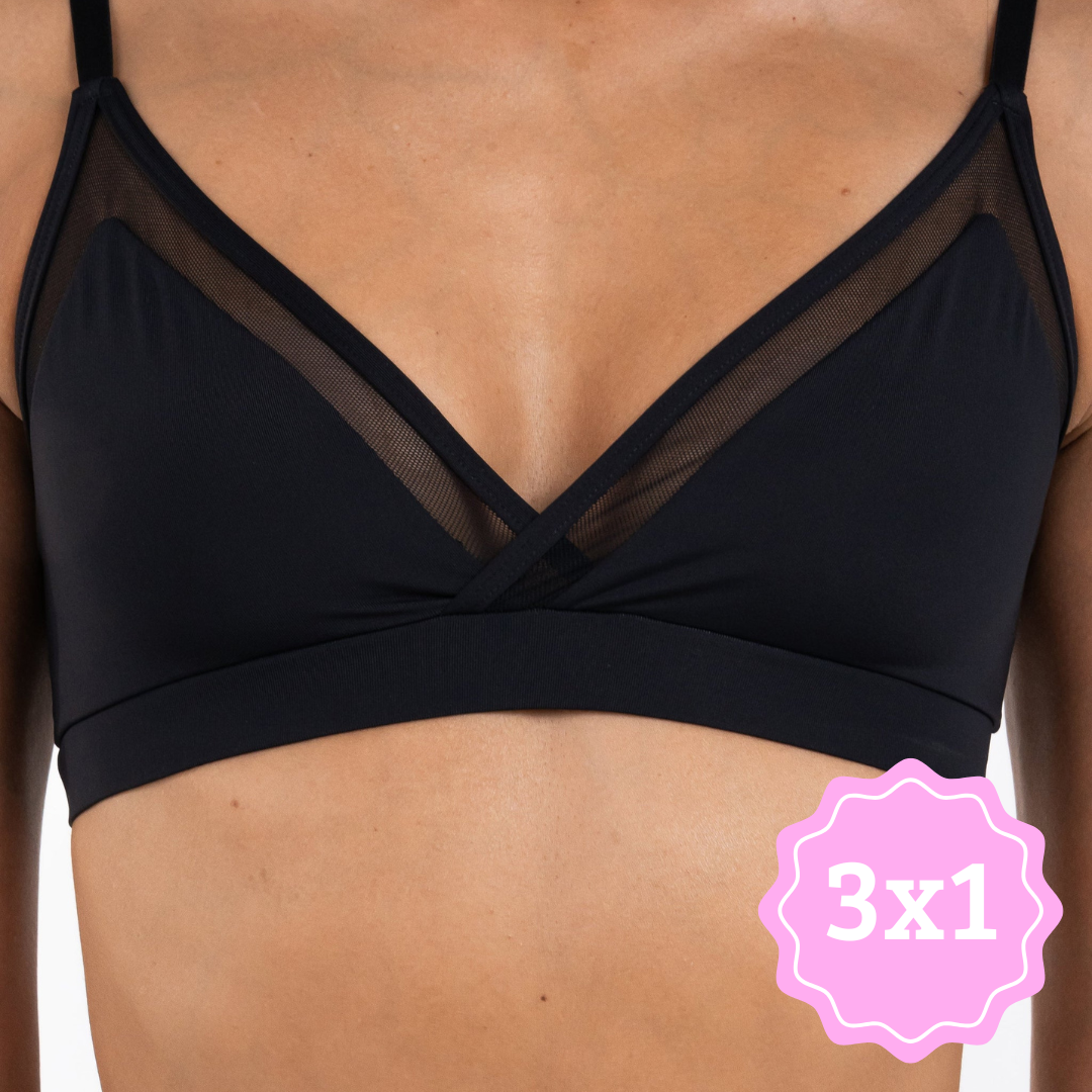 Top de Copas Triangulares Sobrepuestas 3X1