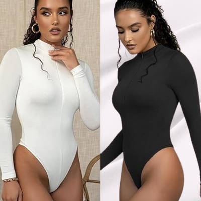 BODY MANGA LARGA CURVY TINA