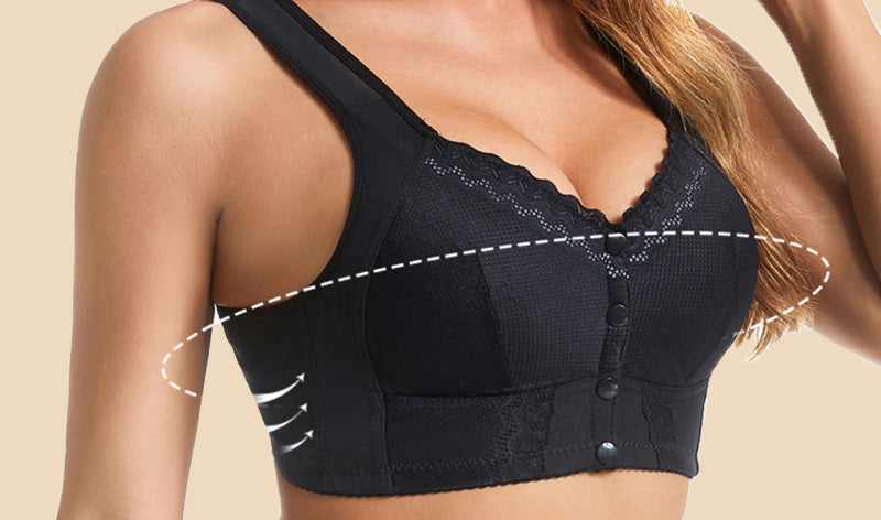 Sujetador transpirable con cierre frontal 3X1
