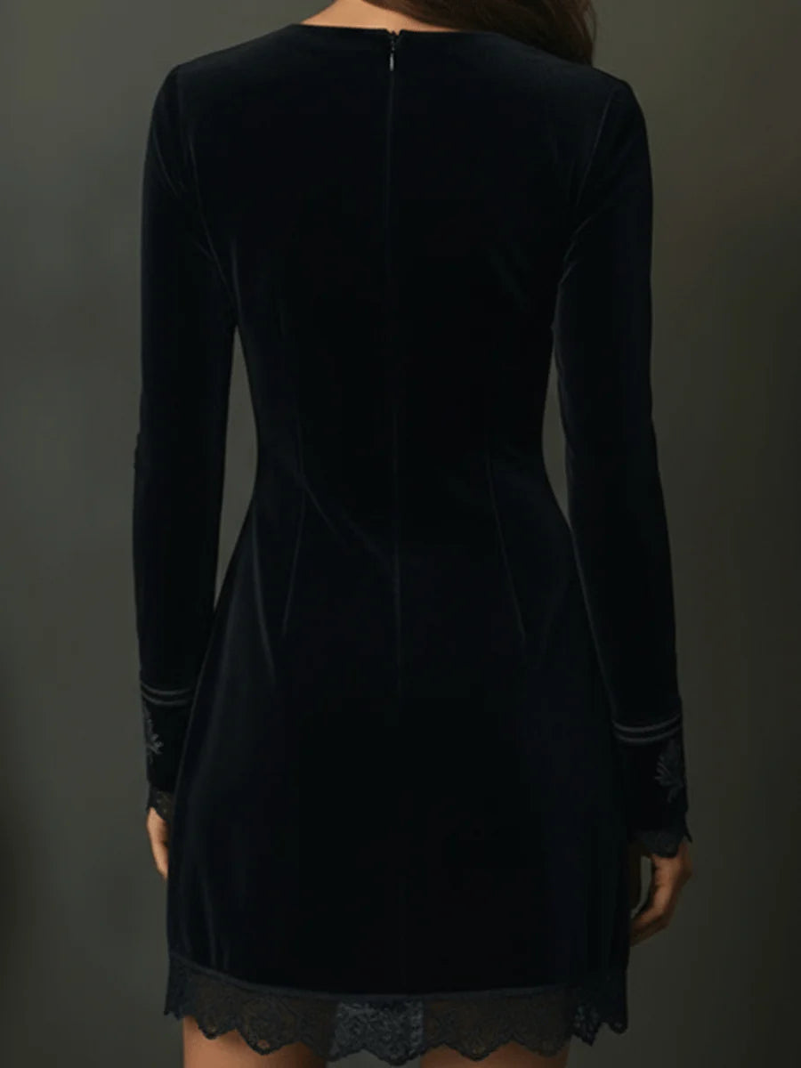 Vestido Midi Terciopelo Zabas