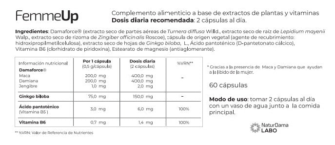 FemmeUp Libi2 /Regulación Hormonal