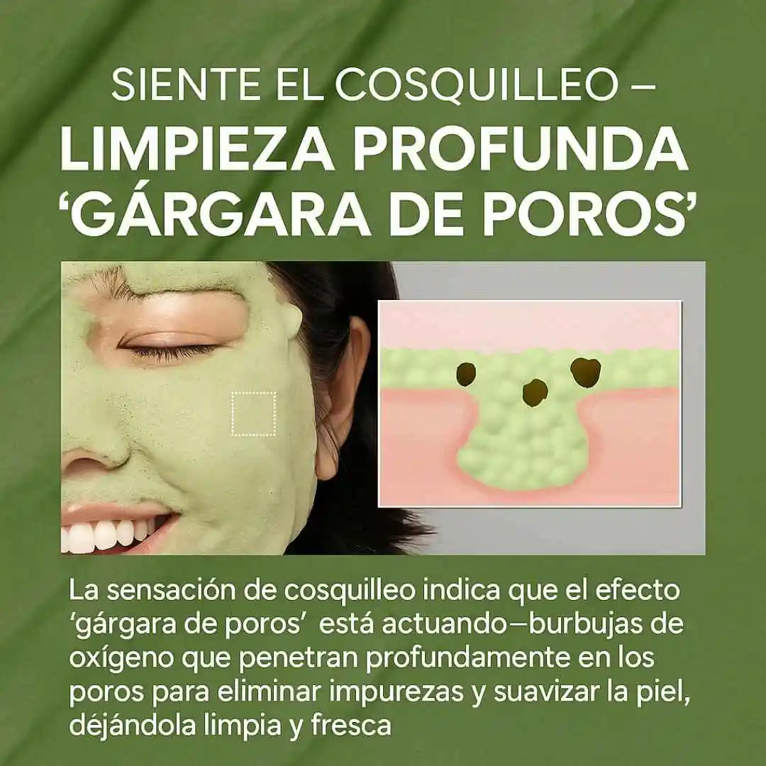 Mascarilla Facial de Burbujas de Albahaca Sagrada