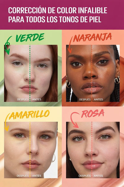 Corrector de acabado natural