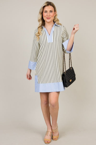 Vestido Camisero a Rayas Sofía