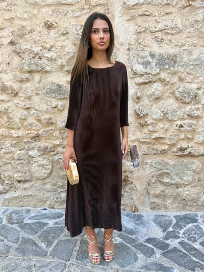 Catleya Vestido Plisado Atemporal