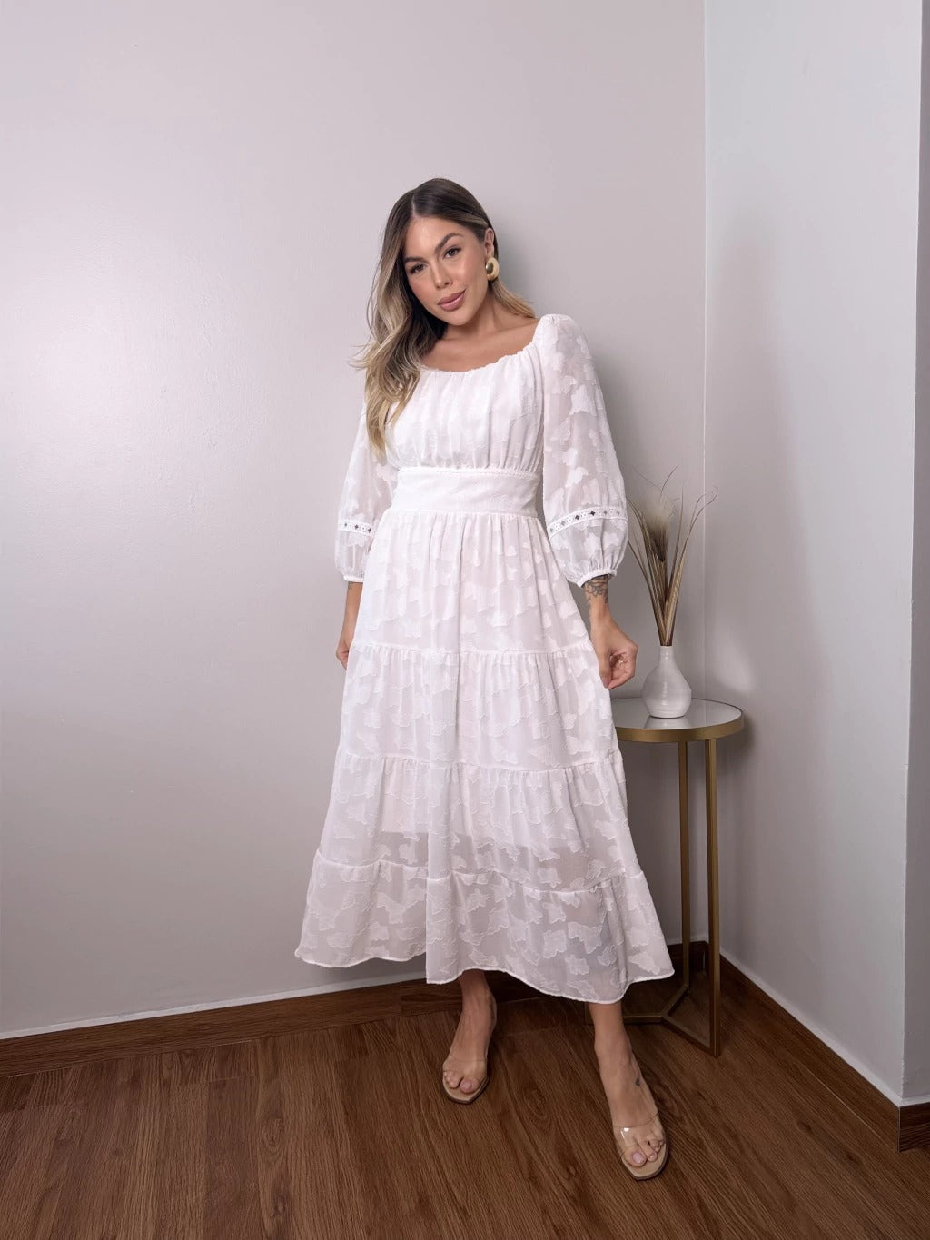 Vestido Maxi Nube de Encaje