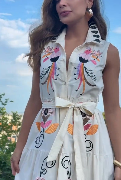 Vestido Bordado Tulum Chic