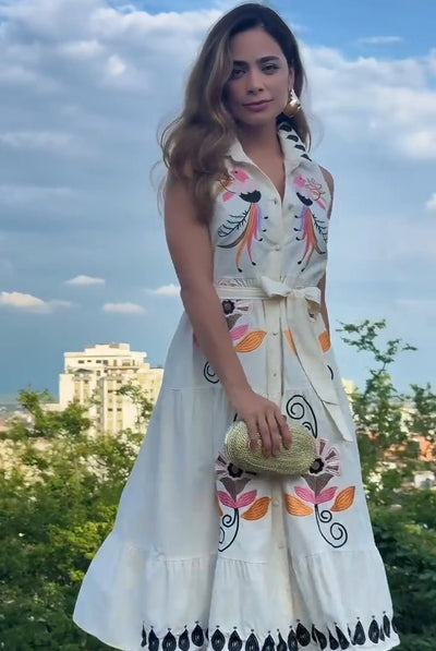 Vestido Bordado Tulum Chic