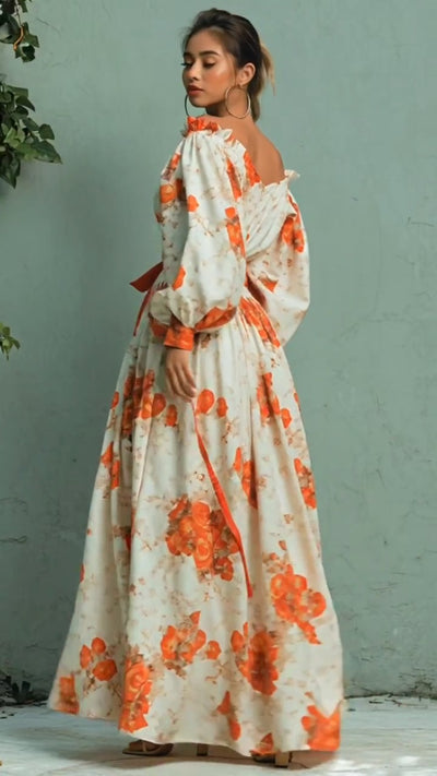 Vestido Glam Romance Otoñal