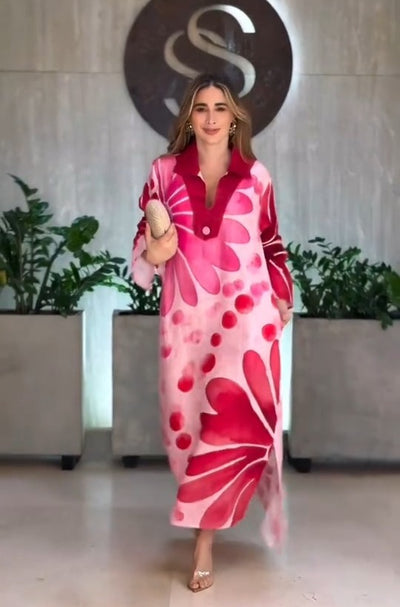 Vestido Glam Estampado Ivy