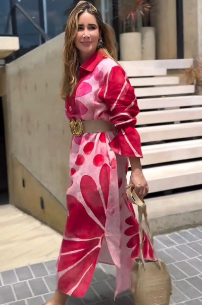 Vestido Glam Estampado Ivy