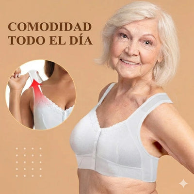 Sujetador transpirable con cierre frontal 3X1