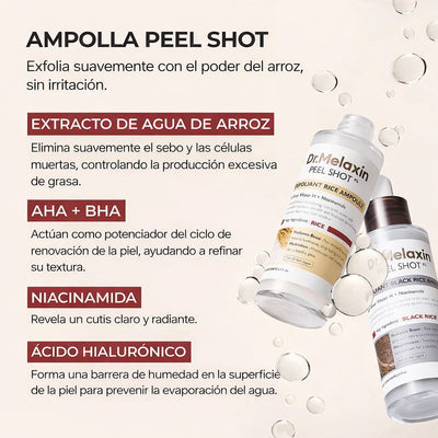 Rutina de "skin glass"Dr. Melaxin Peel Shot