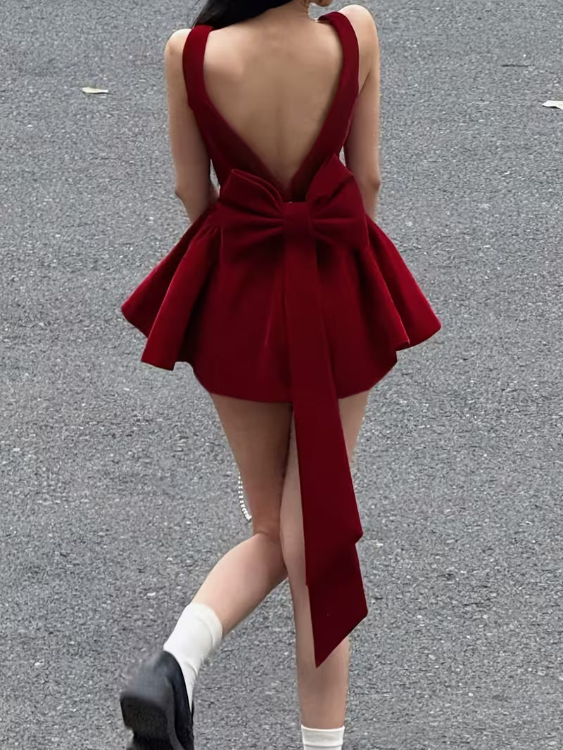 Vestido Corto de Terciopelo Derim