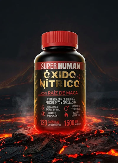 Óxido Nítrico con Raiz de Maca para Energía, Potencia y Rendimiento,