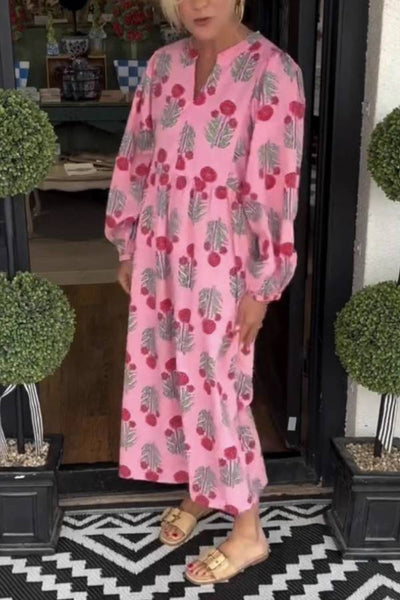 Vestido Midi Floral Print