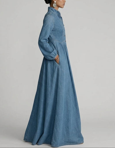 Maxi Vestido Estilo Camisero May